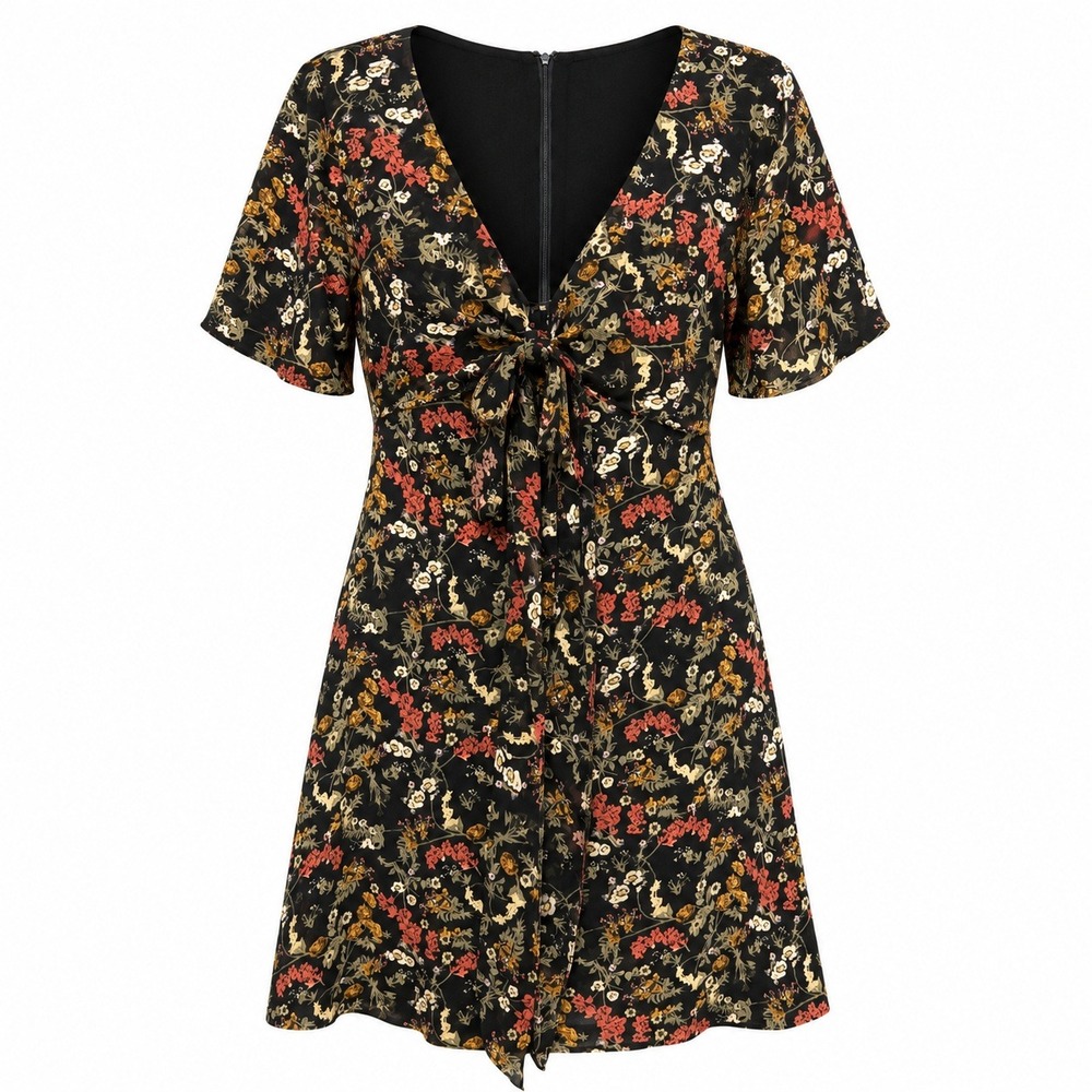 Mitto Shop Cottagecore Floral Romper Womens Small Enchanted Garden Picniccore
